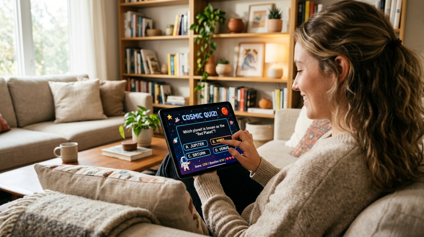 Crente Quiz — Jogador em Ação
