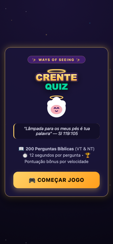 Crente Quiz — Resultados e Curiosidades